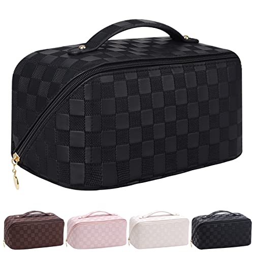 Ineowelly Makeup Bag - Large Capacity Travel Cosmetic Bag for Women