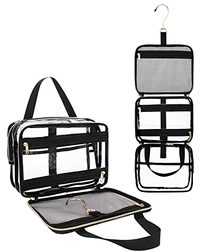 Travel Makeup Bag Clear Toiletry Bag for Women Men