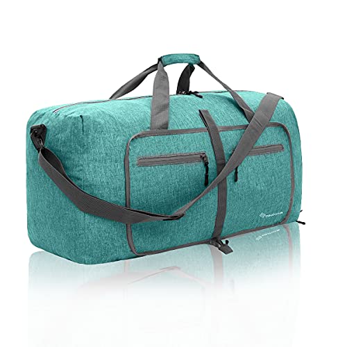 Packable Duffel Bag with Shoes Compartment - Mint Green