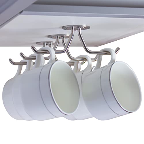 simpletome Mug Hooks Under Cabinet Coffee Cup Organizer