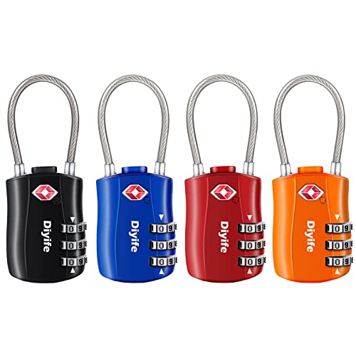 Diyife TSA Approved Locks 4 Pack