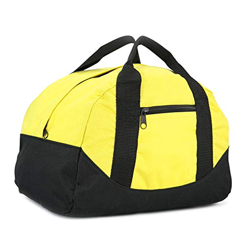 12" Mini Duffle Bag in Gold Yellow