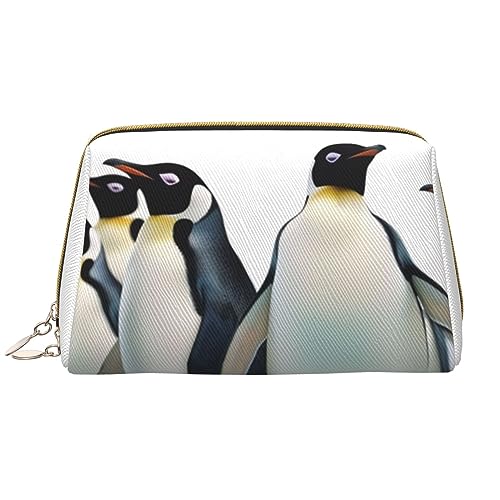 Penguins Printed Makeup Bag - Stylish and Organized Travel Companion