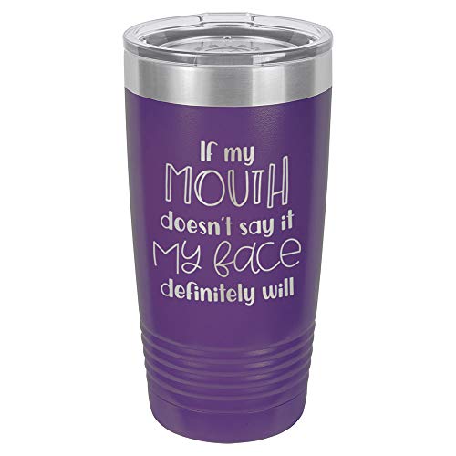 Purple 20 oz Drink Tumbler With Straw