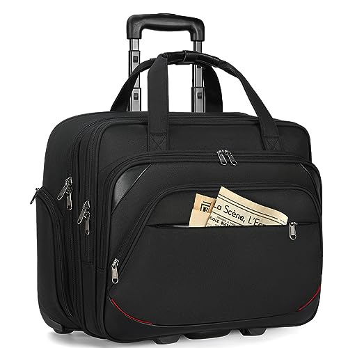 Rolling Laptop Bag with Wheels for Work and Travel