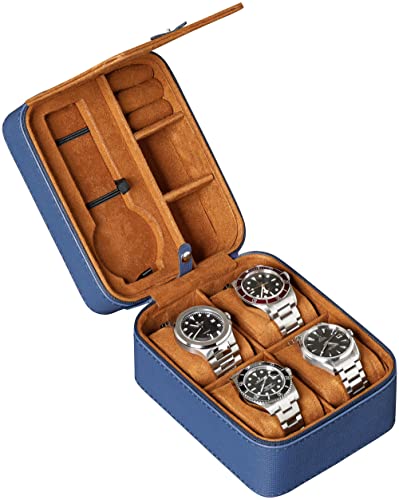 ROTHWELL 5 Watch Travel Case Storage Organizer