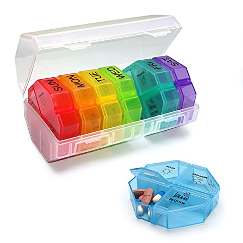 Weekly Pill Organizer and Medicine Case