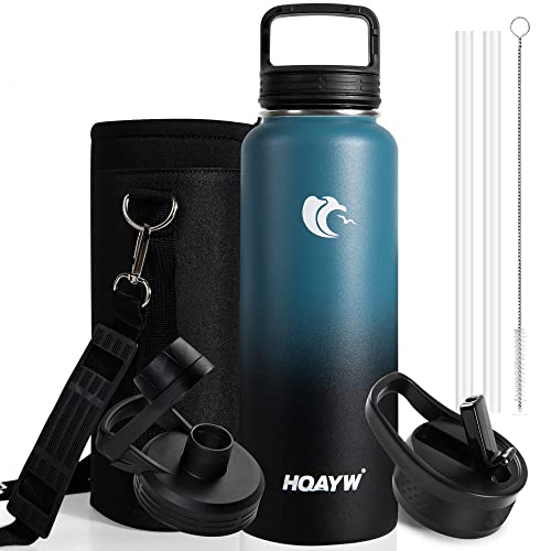 HQAYW Insulated Water Bottle with Straw - Horizon