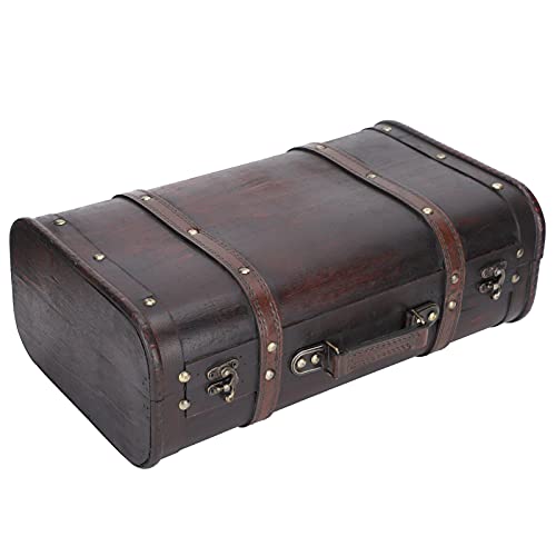 Retro Nostalgic Wooden Suitcase - Stylish and Functional