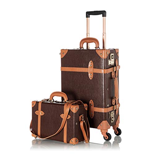 COTRUNKAGE Vintage 2 Piece Luggage Sets