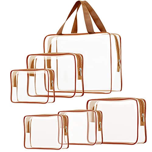 Clear Cosmetic Bags Set - TSA Approved Toiletry Bag Set