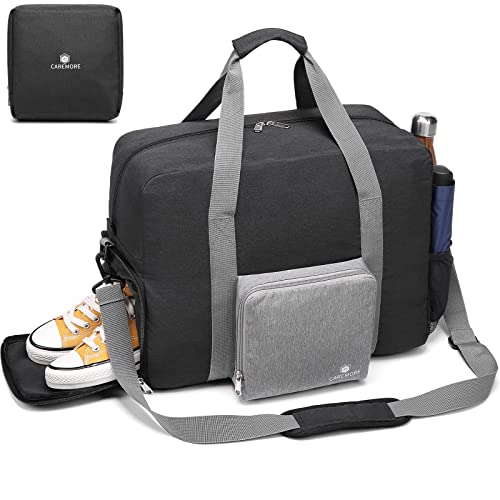 Travel Duffel Gym Bag with Shoe Compartment