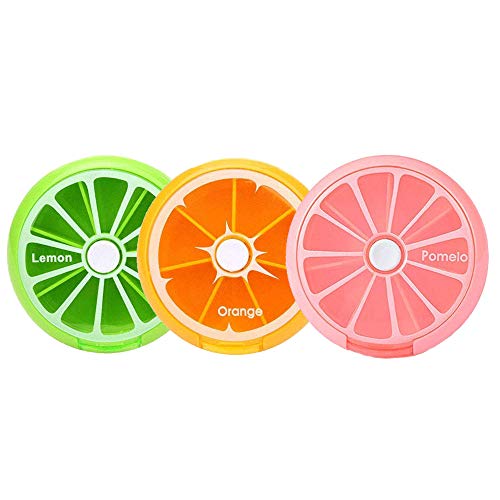 INVODA Pill Cases Pill Box - Weekly 3 Times 7 Compartments Large Medicine Pill Organizer (Group 3PCS)