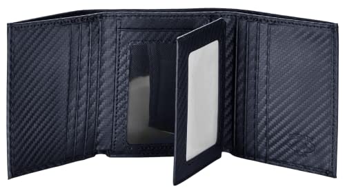 Carbon Fiber Trifold RFID Wallet For Men