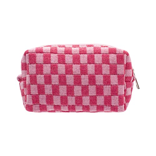 PAZIMIIK Checkered Makeup Bag for Purse