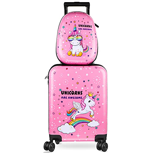 Kids Luggage and Backpack Set