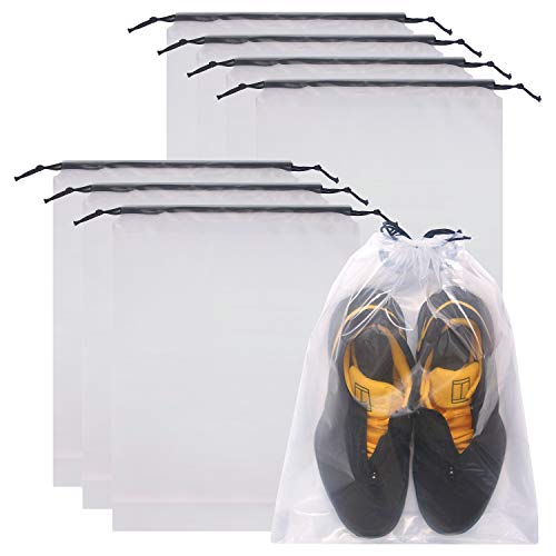 Transparent Shoe Bags for Travel Large Clear Plastic Organizers