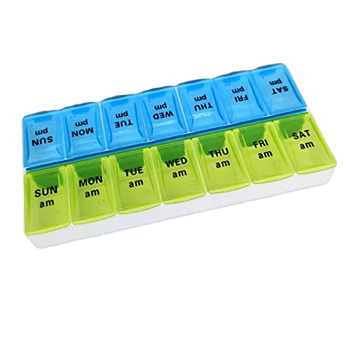 Pill Organizer, HoFire - Large 7 Day Travel Pill Box Case