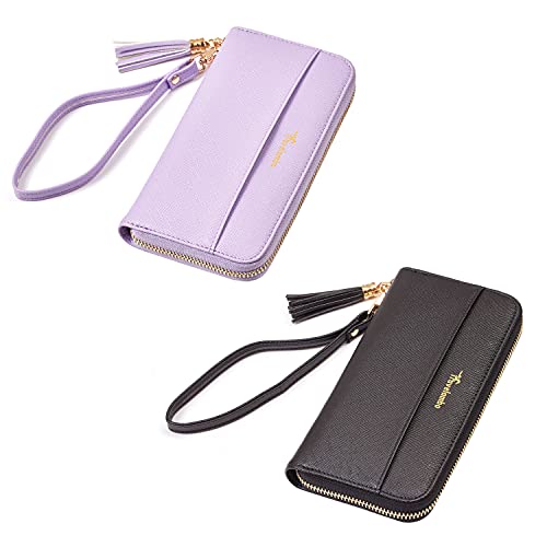 Stylish Travelambo Womens Wallet with Tassel and Wrist Strap