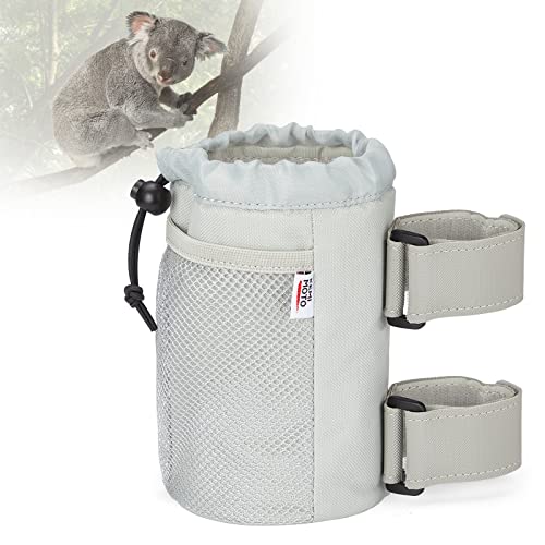 UTV Cup Holder with Mesh Pockets and Sticky Straps