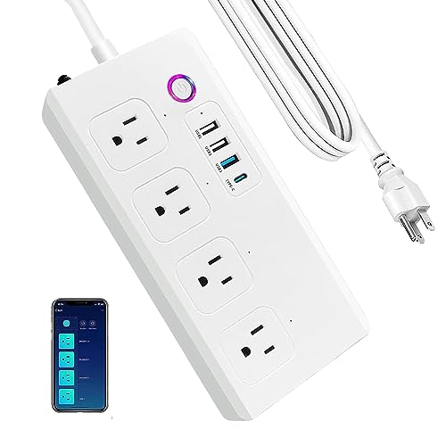 WiFi Smart Power Strip with USB Ports and AC Outlets