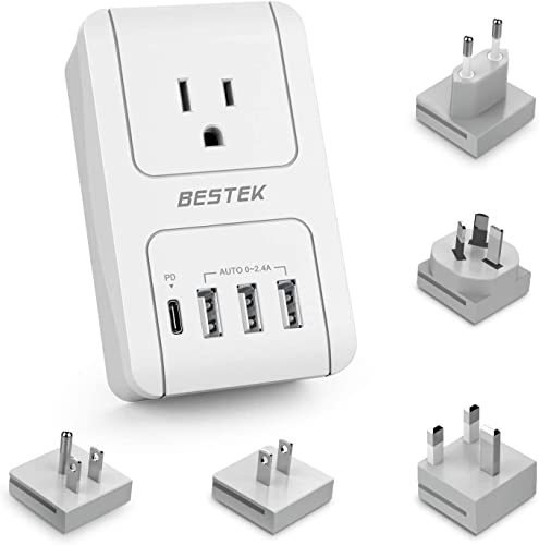 BESTEK 3000W Travel Adapter with USB