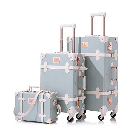 Unitravel 3 Piece Vintage Suitcase Set