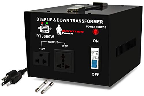 3000W Voltage Converter Transformer - Heavy Duty Step Up/Down
