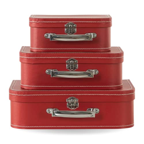 Vintage Suitcase Decorative Cardboard Storage Boxes