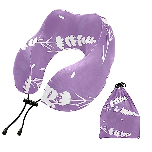 GUIJI Purple Lavender Travel Pillow