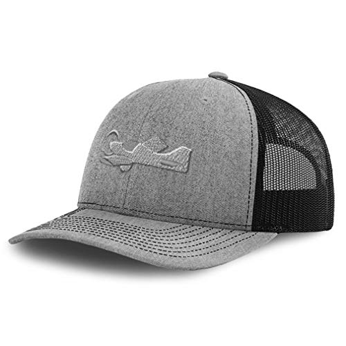 Richardson Trucker Hat Low Wing Airplane Embroidery