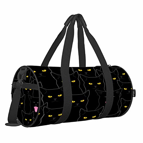 Yekiua Black Cats Gym Bag