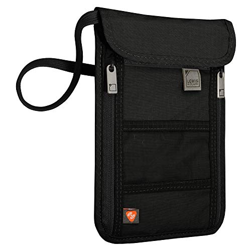 RFID Blocking Stash Neck Wallet