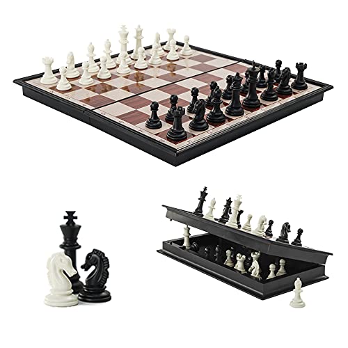 Mini Chess Board with Magnetic Pieces