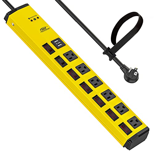 Heavy Duty Power Strip with Individual Switches