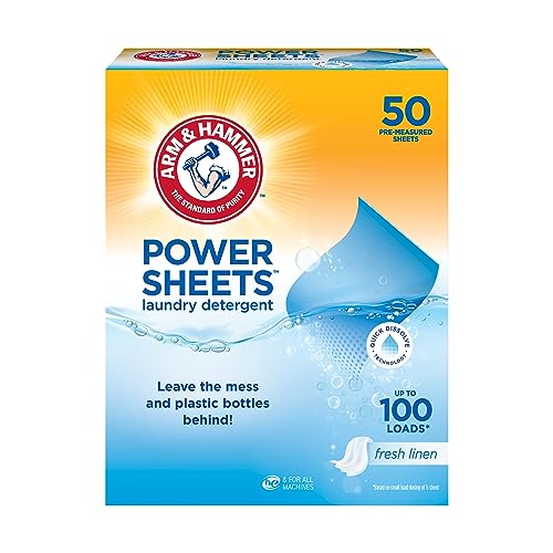 Convenient and Eco-friendly Laundry Detergent Sheets - Arm & Hammer Power Sheets