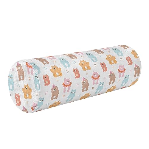 Cute Bear Neck Roll Pillow