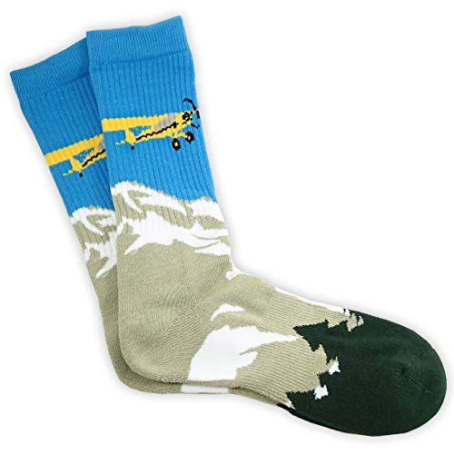 Aviation-Themed Premium Crew Socks - Bush Pilot Socks