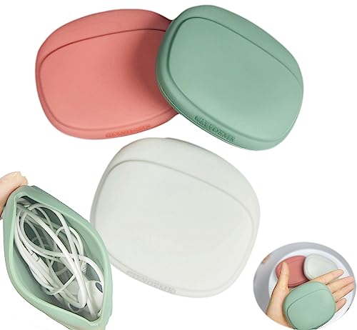 Compact Silicone Headphone Organizer with Vibrant Colors - Convenient Travel Storage
