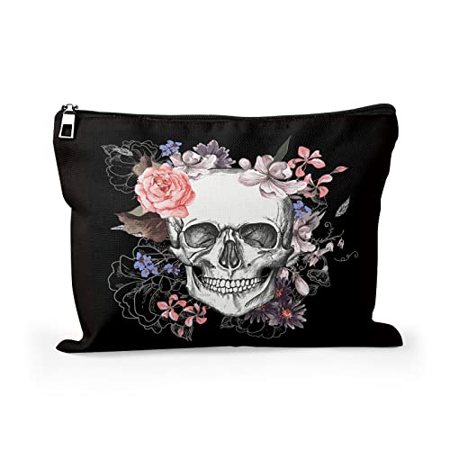 Skull Makeup Bag Zipper Cosmetic Pouch