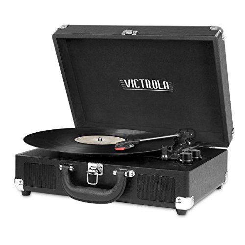 Vintage 3-Speed Portable Suitcase Record Player