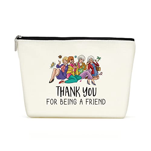 Cute Thank You for Being A Friends Makeup Bag