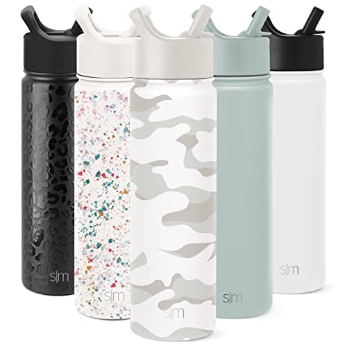 Simple Modern Camo Water Bottle with Straw Lid