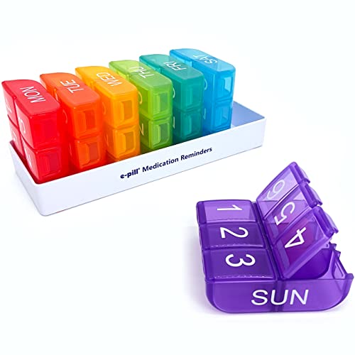 e-Pill 6 Times a Day Large Weekly Pill Organizer