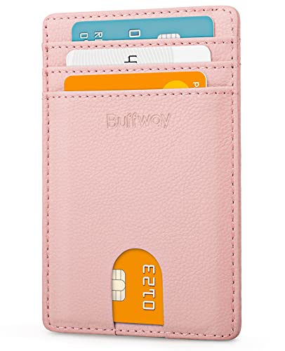 Buffway Slim Wallet with RFID Blocking - Chicago Pink