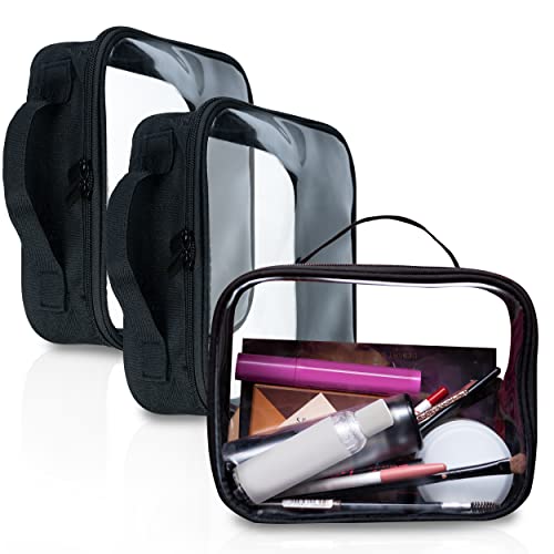 Bolsafy Clear Makeup Bags - TSA Approved Toiletry Bag