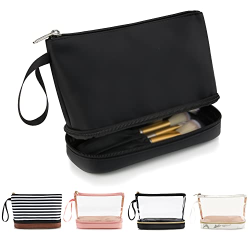 Portable Double Layer Makeup Bag