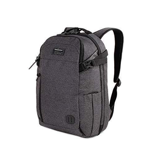 SwissGear Hybrid Laptop Backpack, Heather Grey