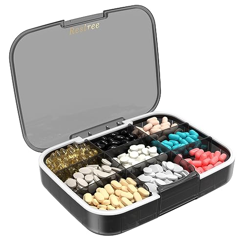 Restree Pill Organizer - Portable Travel Pill Case