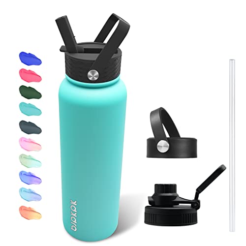 BJPKPK Insulated Water Bottles with Straw Lid